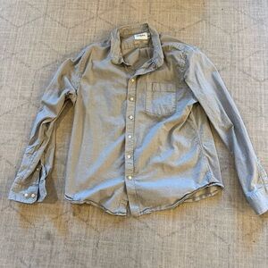 Goodfellow & Co Light Gray Casual Oxford Slim Button-Down Shirt XL